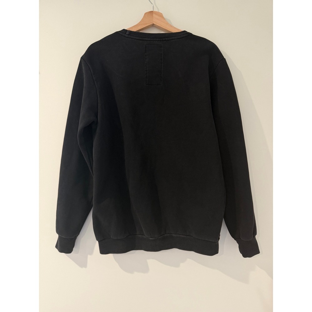 I Love Ulgy Men's Graphic Black Crewneck Sweatshirt Fleece Lined Size M - Picture 2 of 5